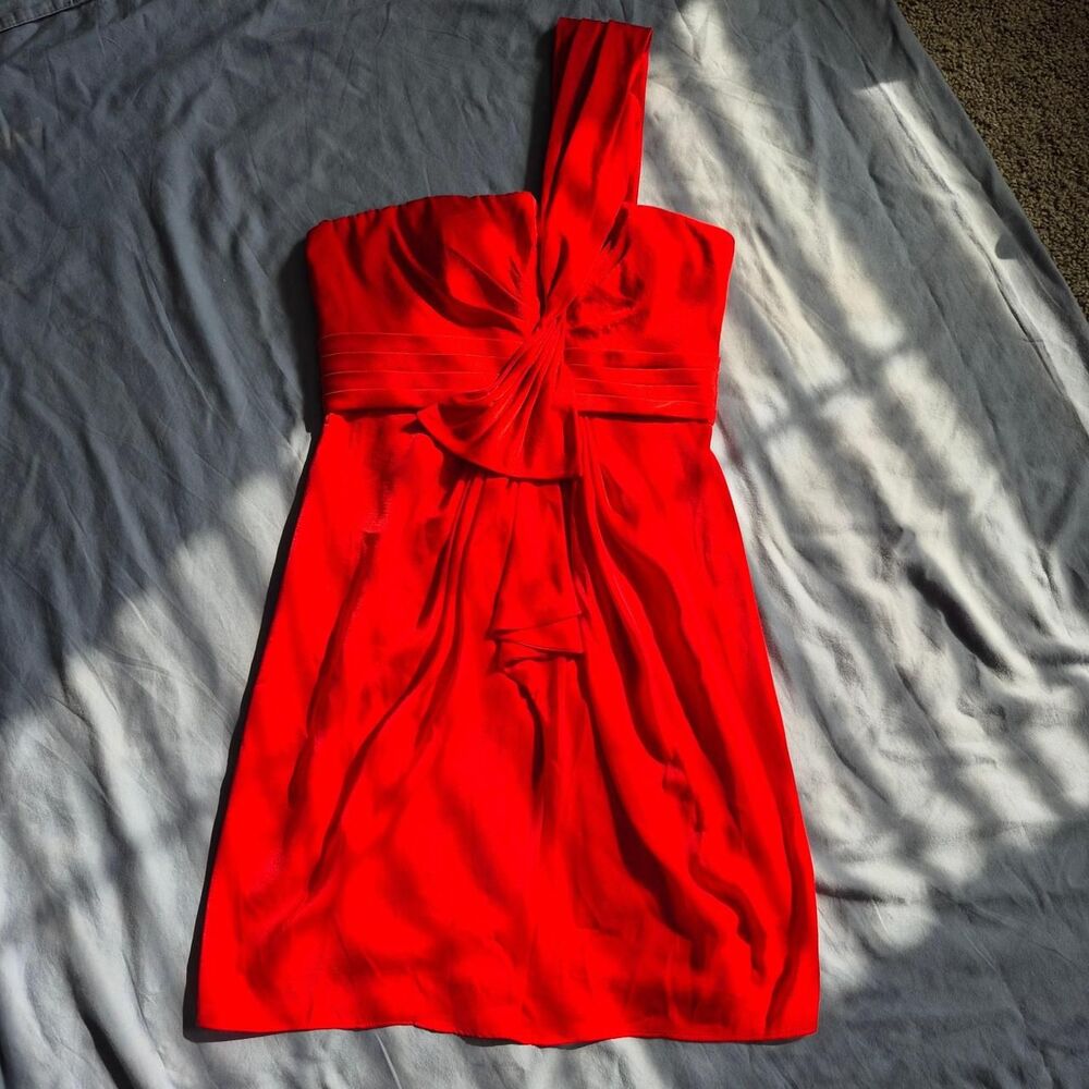 Bcbgmaxazria Women's Red Dress One Size Fits 4-10